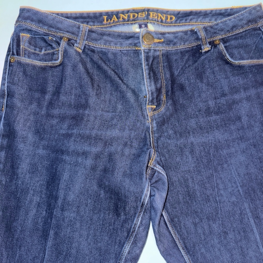 Lands End Jeans Women's Size 12 Dark Denim - Picture 8 of 8